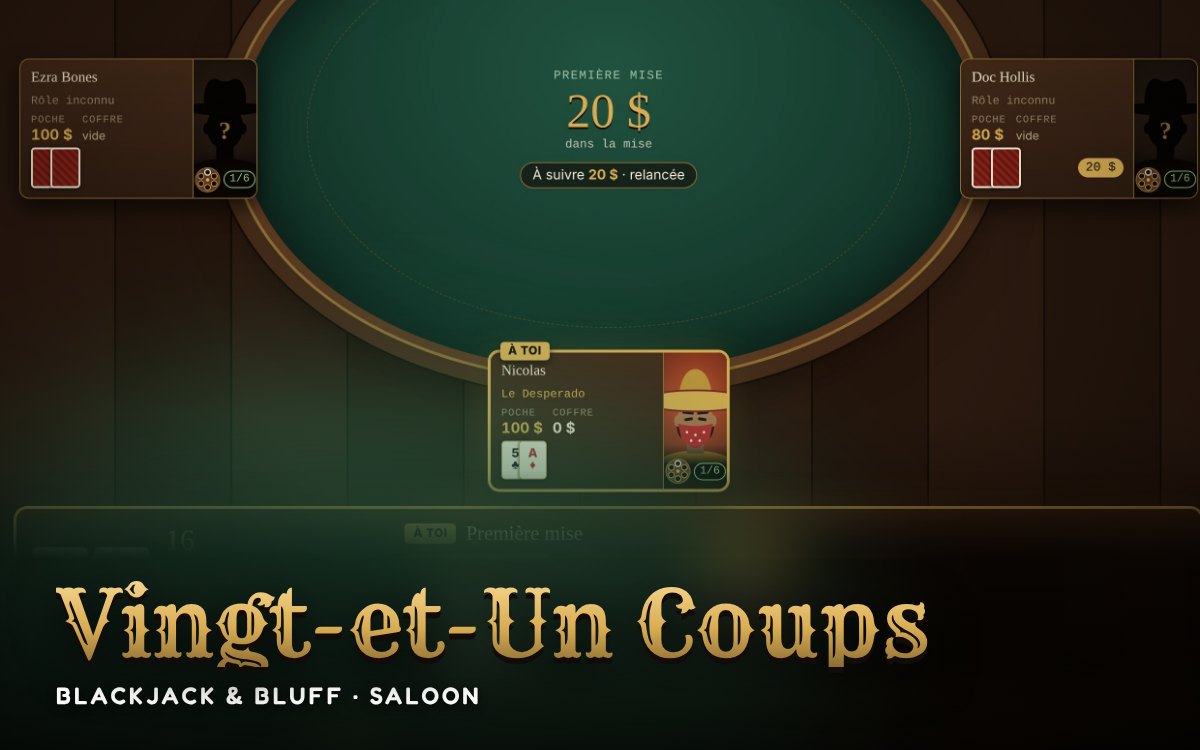 Écran du prototype Vingt-et-Un Coups